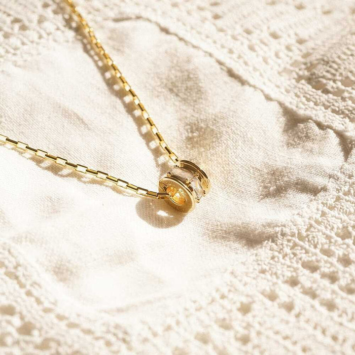 Daisy London Gold Plate Polly Crystal Mini Hoop &amp; Bead Necklace Set Additional Image - 2