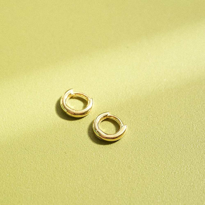 Daisy London Gold Plate Polly Essential Huggie Earrings