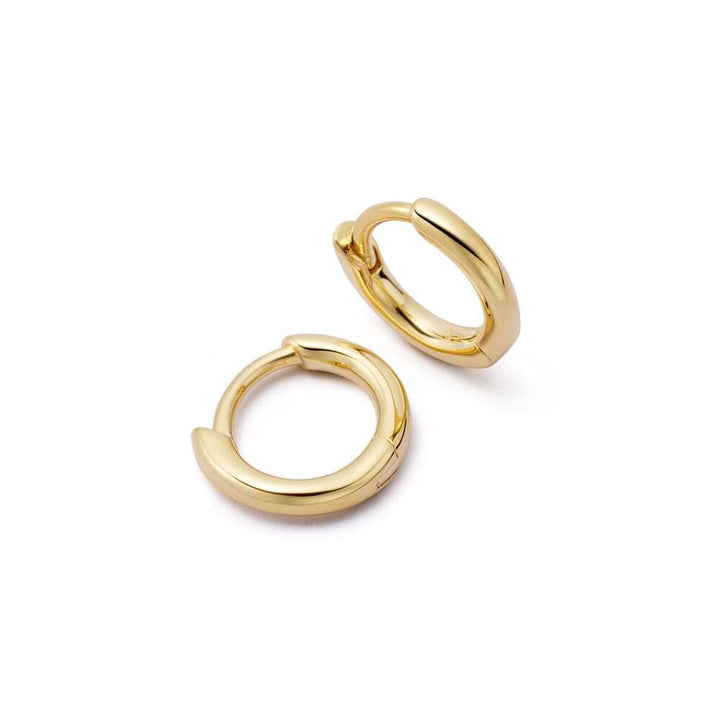 Daisy London Gold Plate Polly Essential Huggie Earrings Additional Image - 1