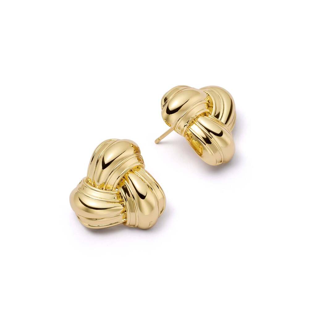 Daisy London Gold Plate Polly Knot Stud Earrings