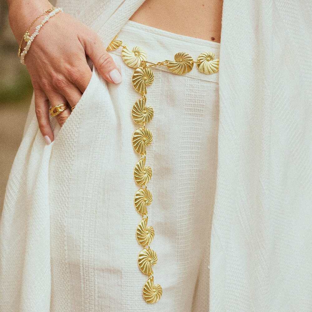 Daisy London Gold Plate Polly Shell Belt Additional Image - 1