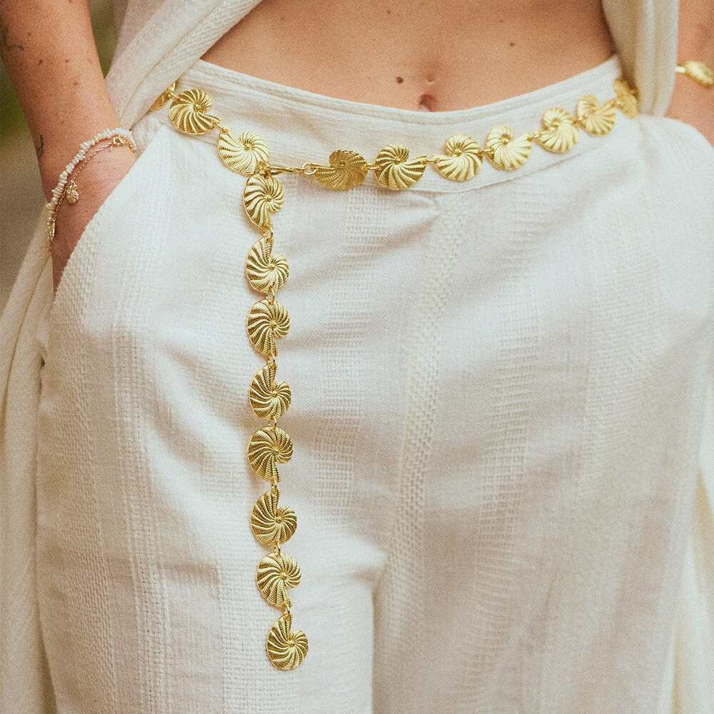 Daisy London Gold Plate Polly Shell Belt Additional Image - 7