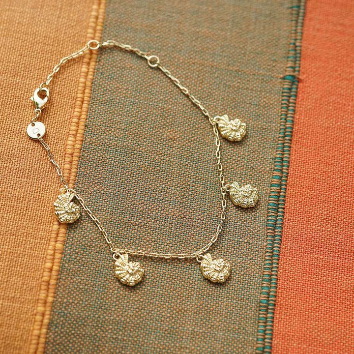 Daisy London Gold Plate Polly Shell Charm Bracelet Additional Image - 4