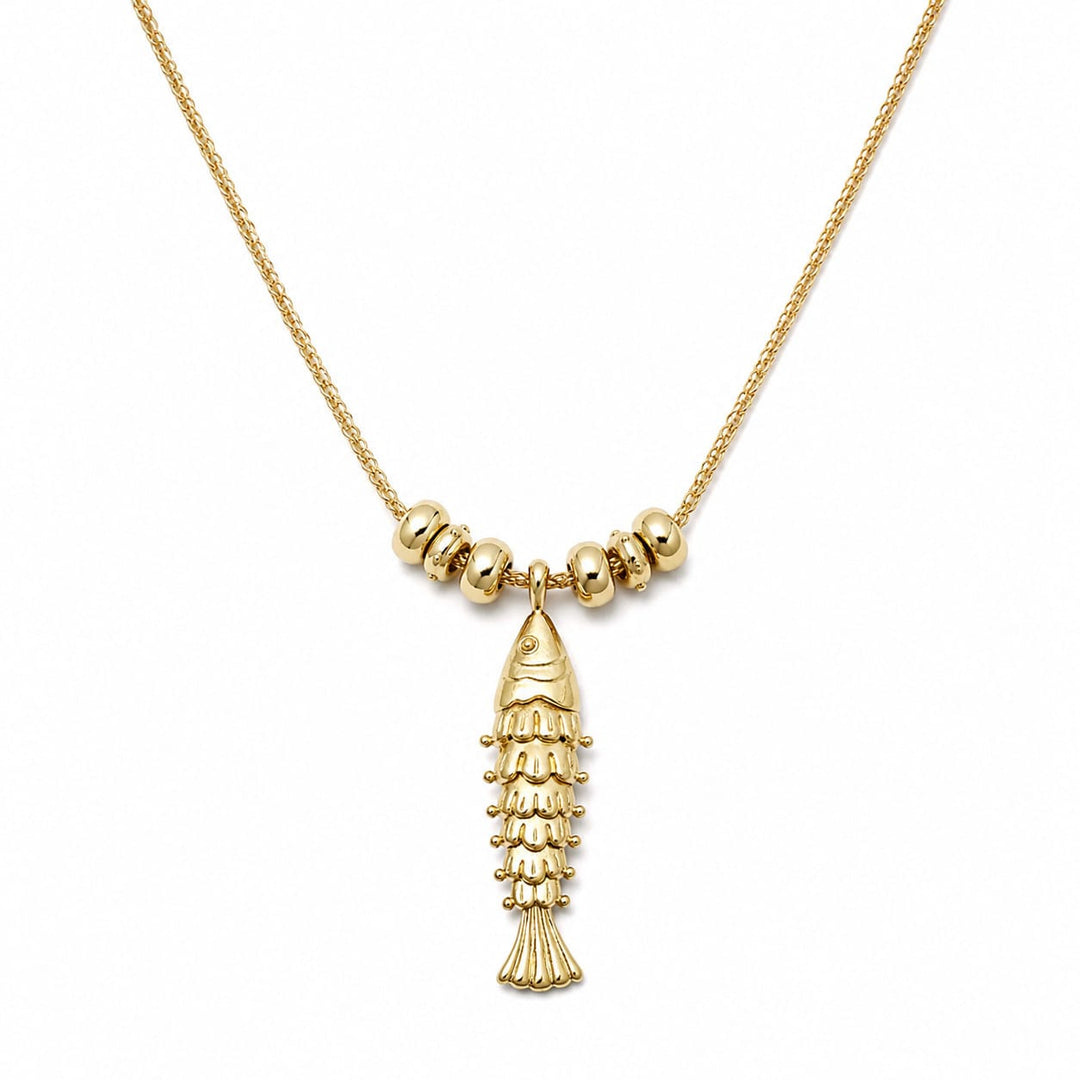 Daisy London Gold Plate Polly Tidal Fish Chain Necklace