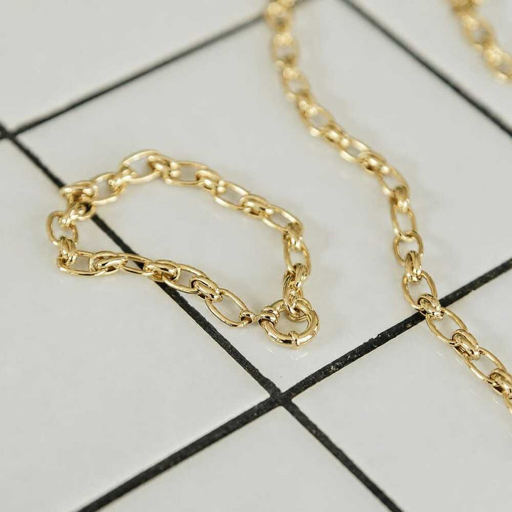 Daisy London Gold Plate Polly Vintage Link Chain Bracelet Additional Image - 3