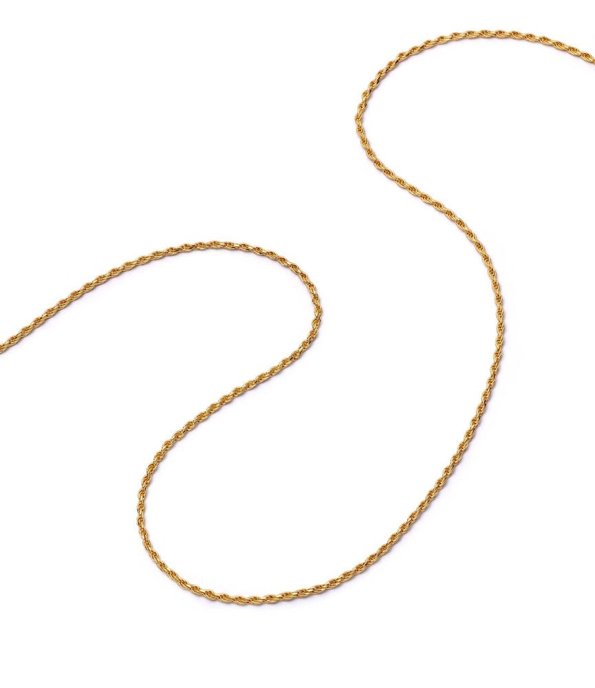 Daisy London Gold Plate Rope Layering Chain Necklace