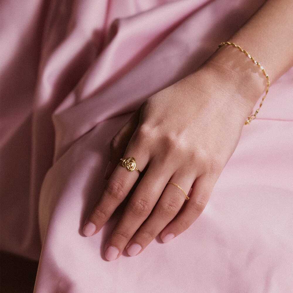 Daisy London Gold Plate Scribble Heart Ring Additional Image - 2