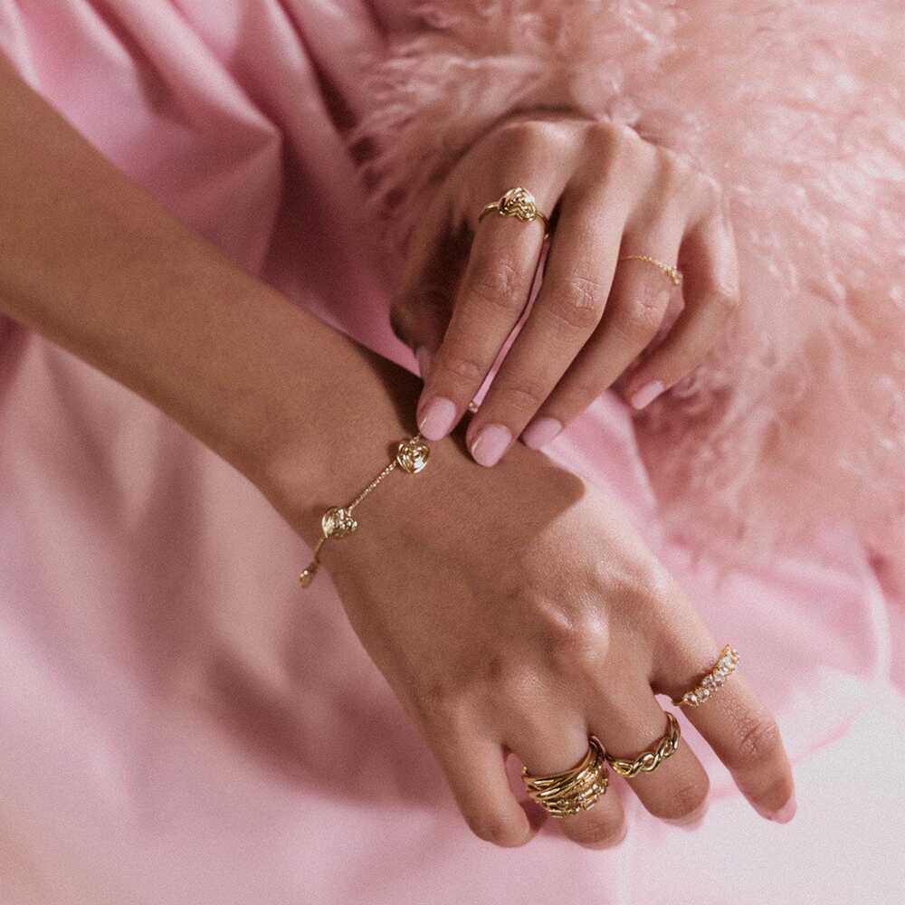 Daisy London Gold Plate Scribble Heart Ring Additional Image - 4