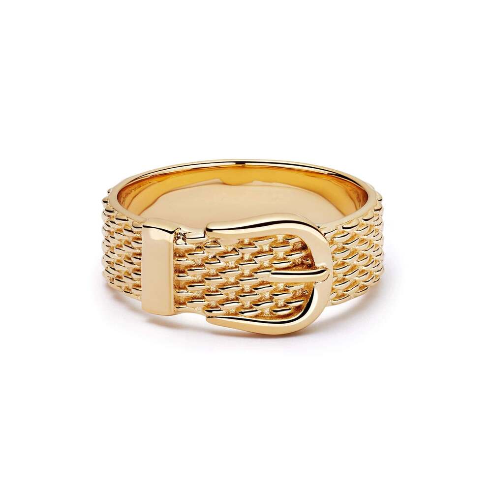 Daisy London Gold Plate Shrimps Belt Ring