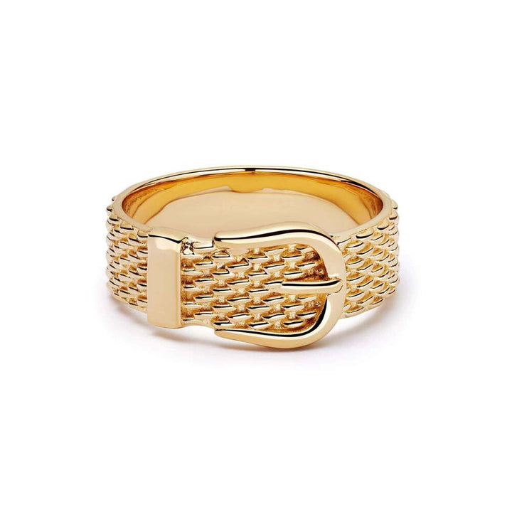 Daisy London Gold Plate Shrimps Belt Ring