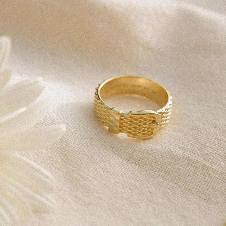 Daisy London Gold Plate Shrimps Belt Ring Additional Image - 2