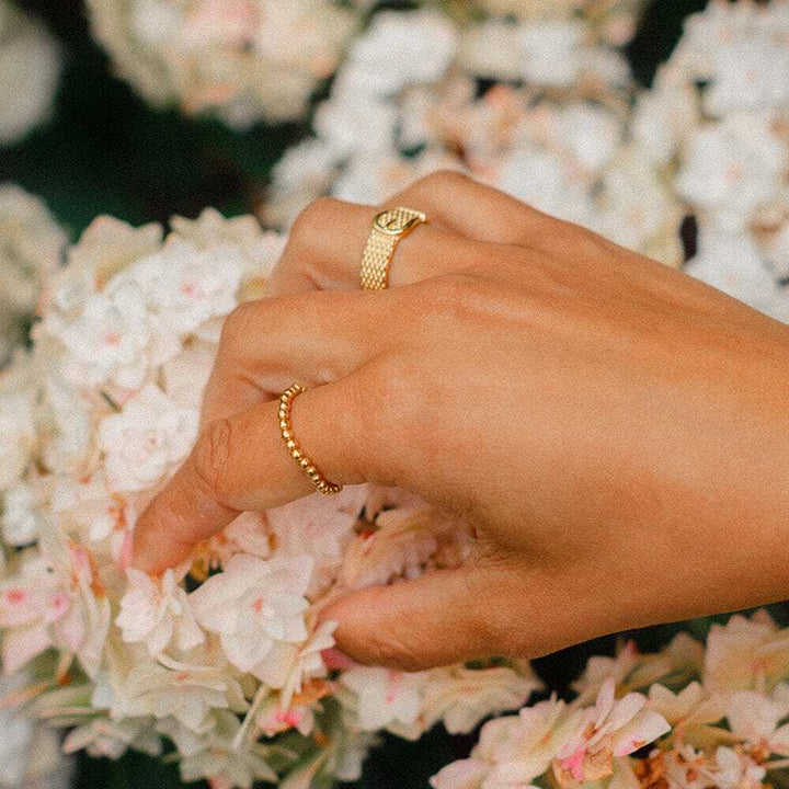 Daisy London Gold Plate Shrimps Belt Ring Additional Image - 3