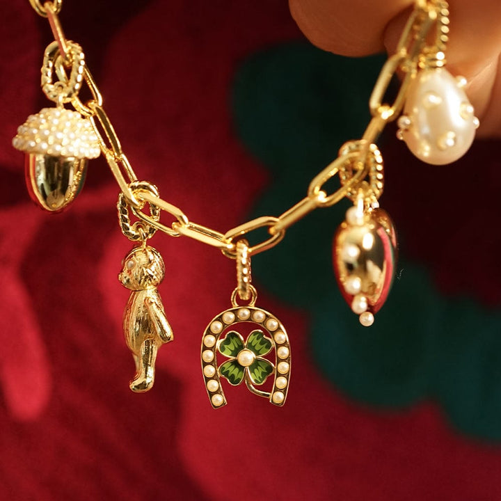 Daisy London Gold Plate Shrimps Charm Necklace Layering Set Additional Image - 3