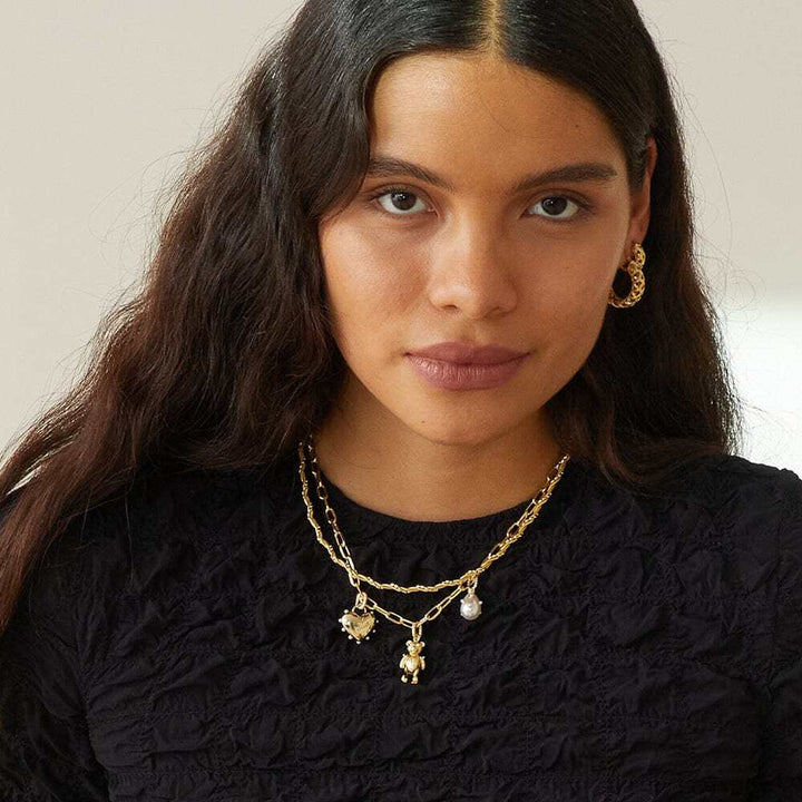 Daisy London Gold Plate Shrimps Chubby Heart Charm Additional Image - 3