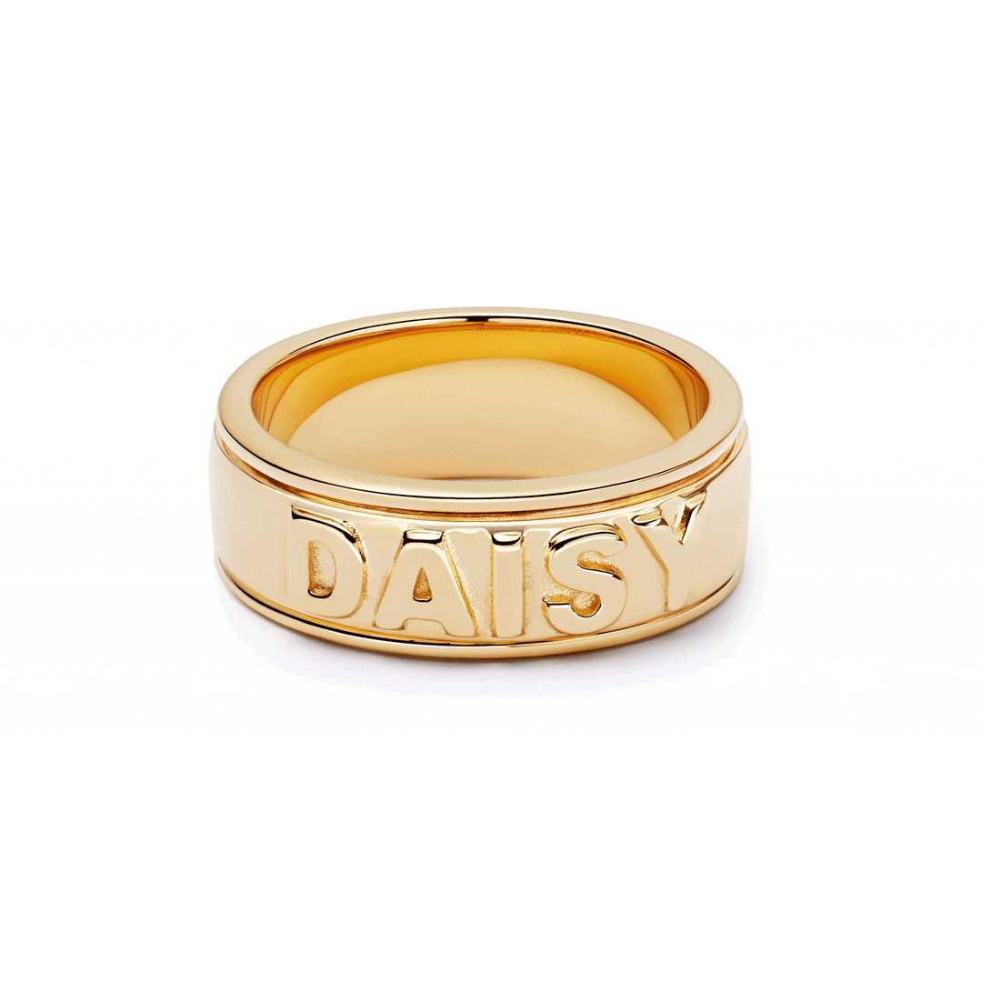 Daisy London Gold Plate Shrimps Spinning Ring