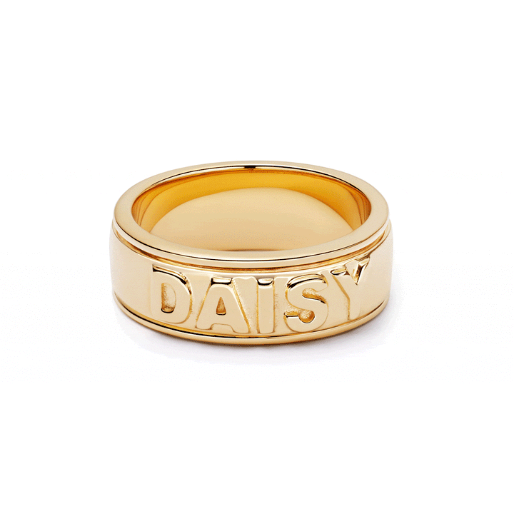 Daisy London Gold Plate Shrimps Spinning Ring