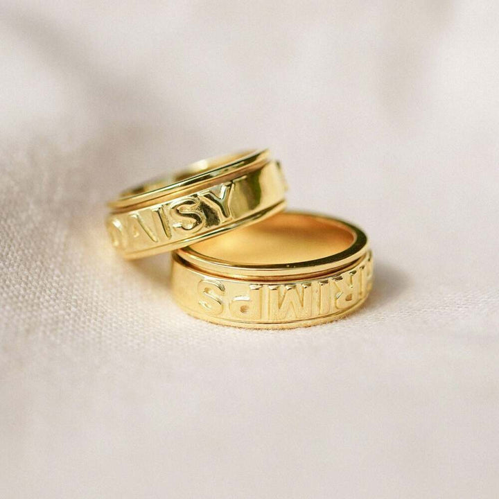 Daisy London Gold Plate Shrimps Spinning Ring Additional Image - 2