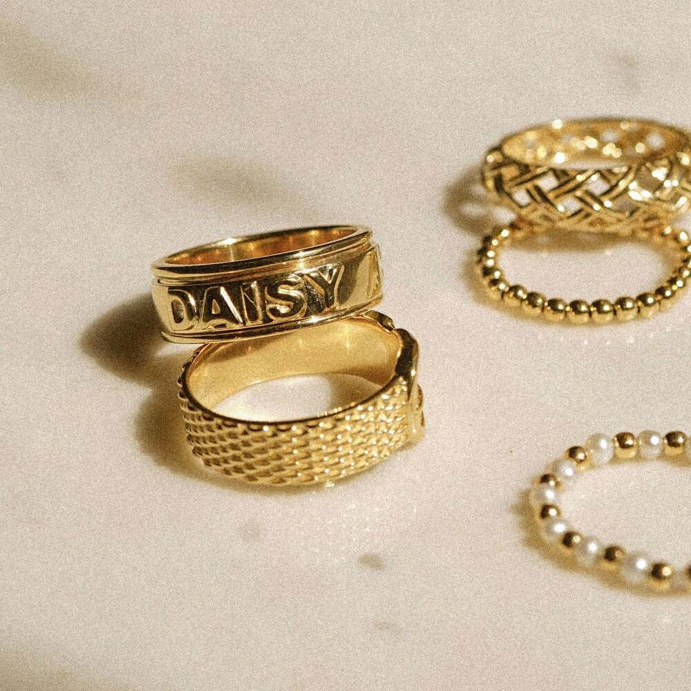 Daisy London Gold Plate Shrimps Spinning Ring Additional Image - 3