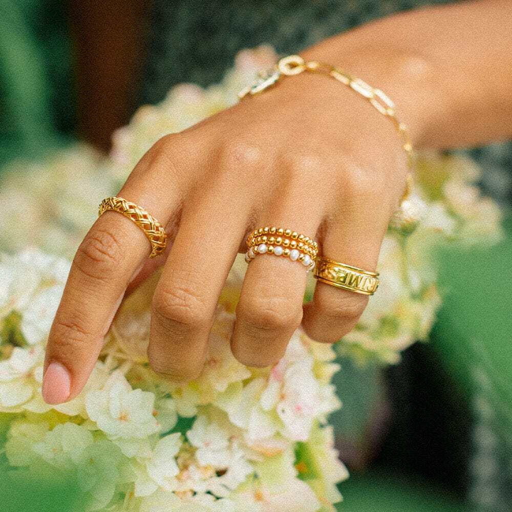 Daisy London Gold Plate Shrimps Spinning Ring Additional Image - 4