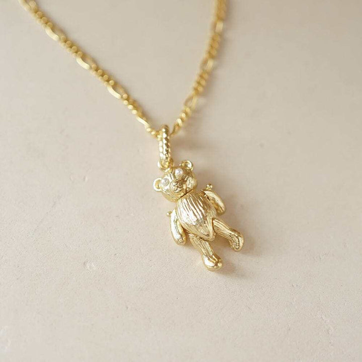 Daisy London Gold Plate Shrimps Teddy Bear Charm Additional Image - 2