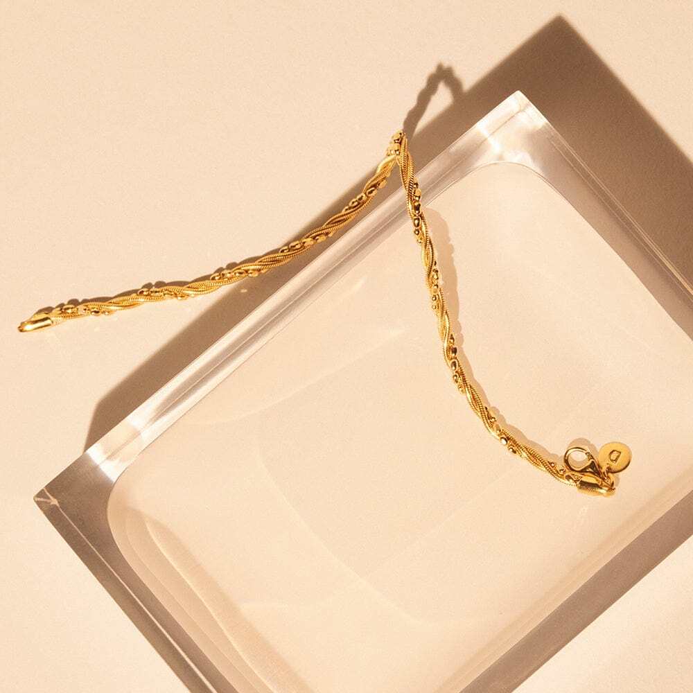 Daisy London Gold Plate Shrimps Twist Chain Bracelet Additional Image - 2