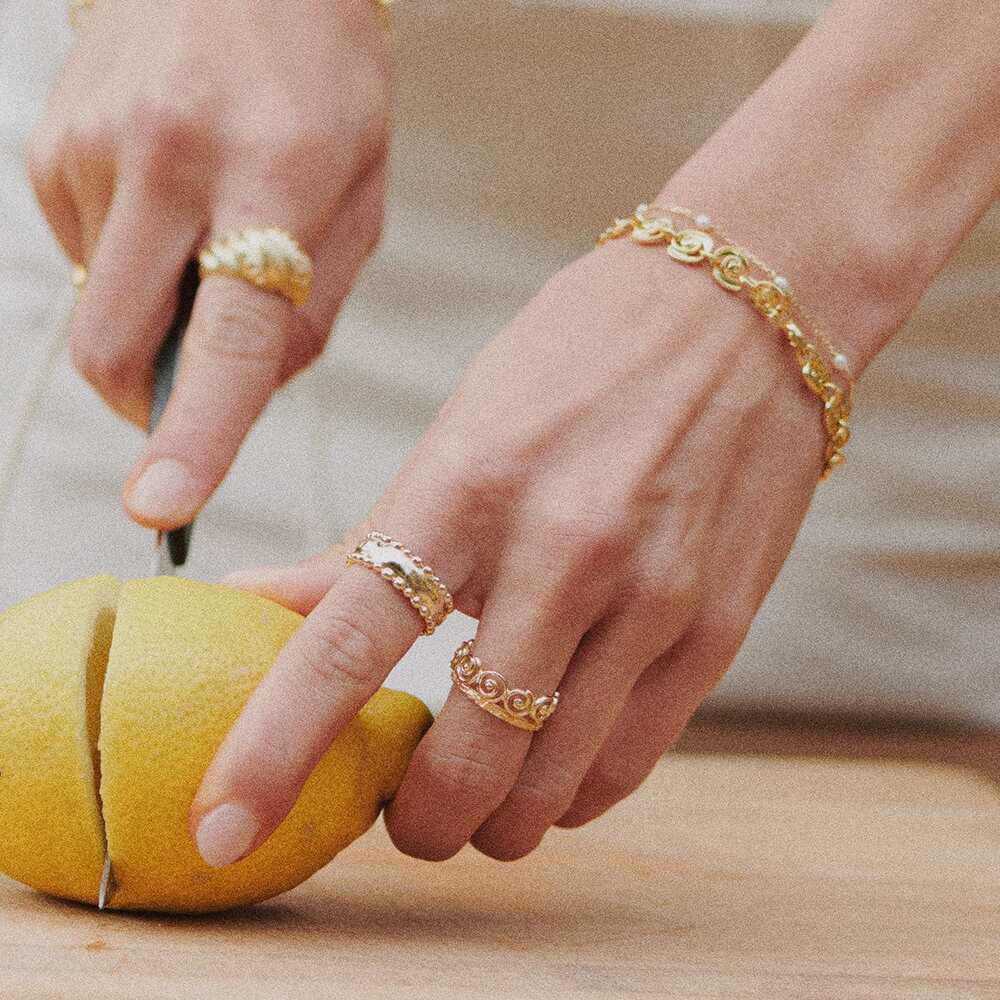 Daisy London Gold Plate Sol Bracelet Layering Set Additional Image - 2