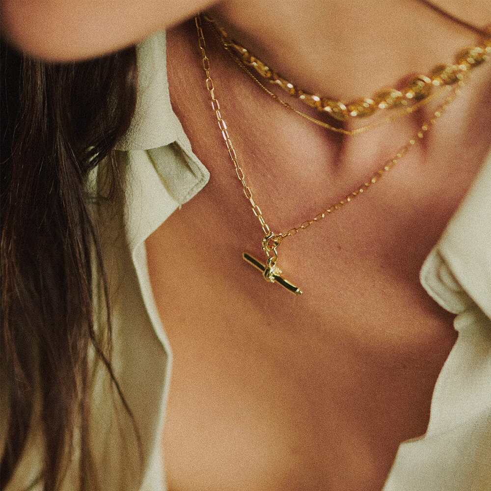 Daisy London Gold Plate Sol Necklace Layering Set Additional Image - 1