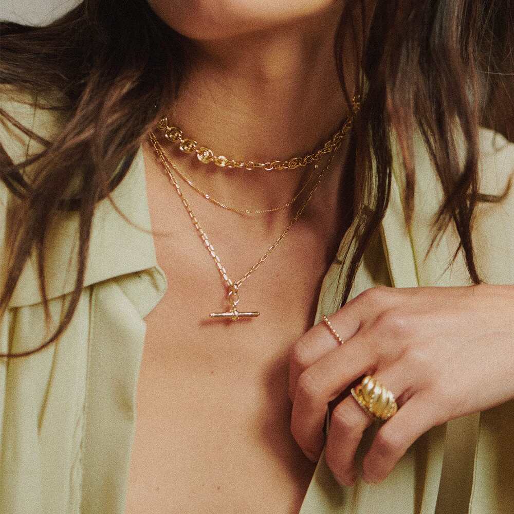 Daisy London Gold Plate Sol Necklace Layering Set Additional Image - 5