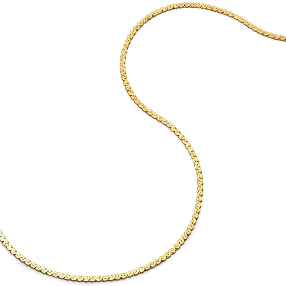 Daisy London Gold Plate Spiral Snake Chain Necklace