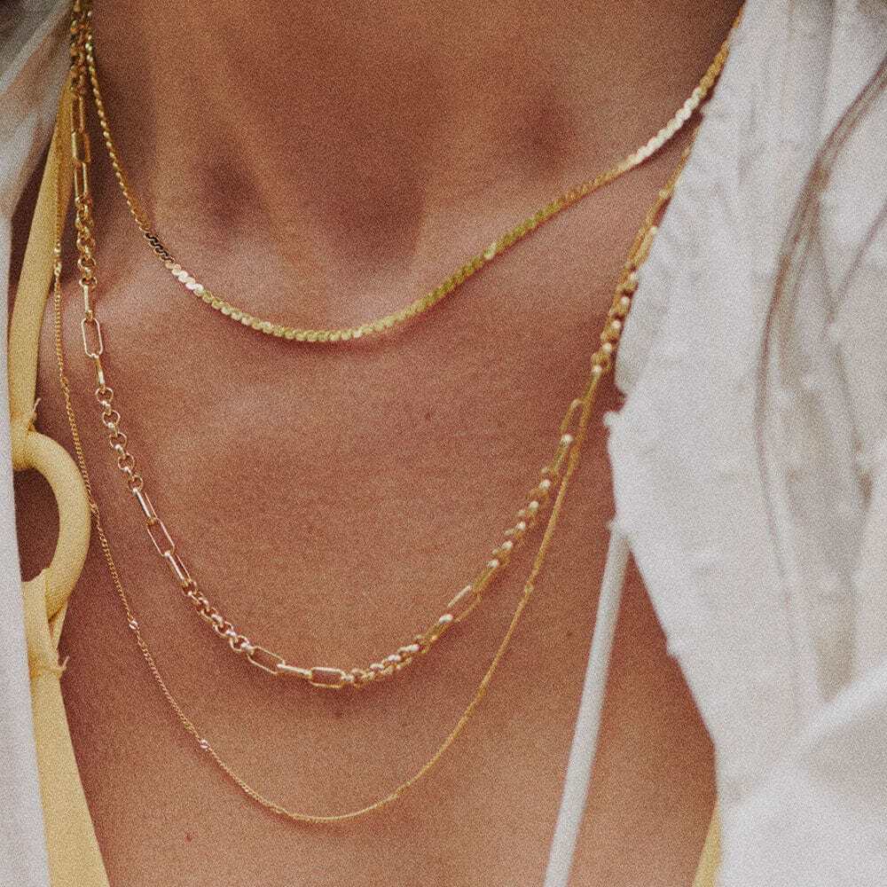 Daisy London Gold Plate Spiral Snake Chain Necklace Additional Image - 4