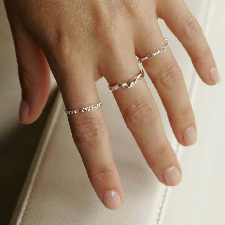 Daisy London Gold Plate / Sterling Silver Estee Lalonde Flow Ring Additional Image - 4