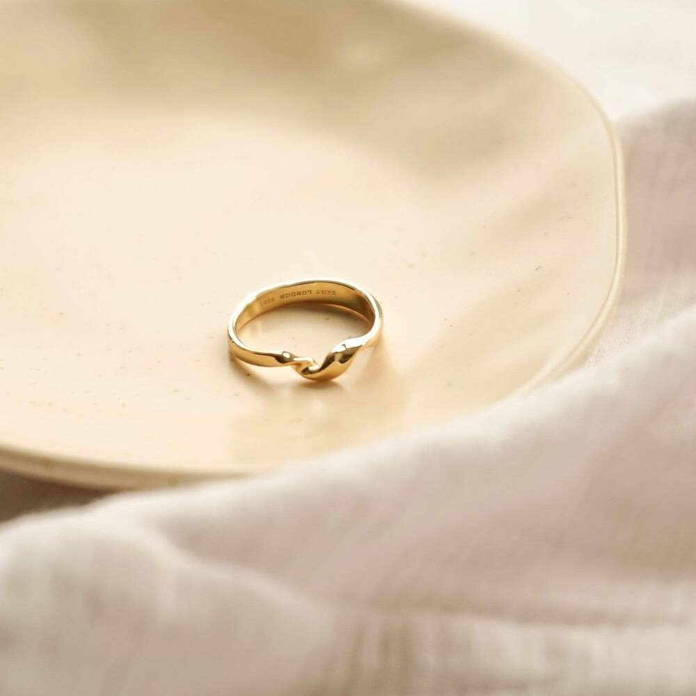 Daisy London Gold Plate / Sterling Silver Estee Lalonde Flow Ring Additional Image - 3