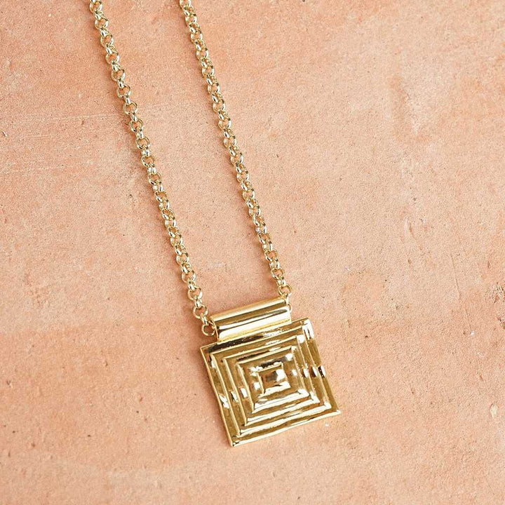 Daisy London Gold Plate Strata Triple Drop Earrings &amp; Necklace Set Additional Image - 4