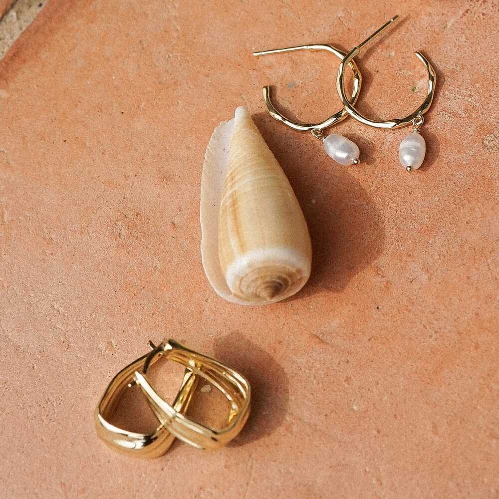 Daisy London Gold Plate Summer Icons Earrings Stack Additional Image - 2