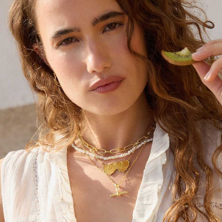 Daisy London Gold Plate Summer Icons Necklace Layering Set Additional Image - 3