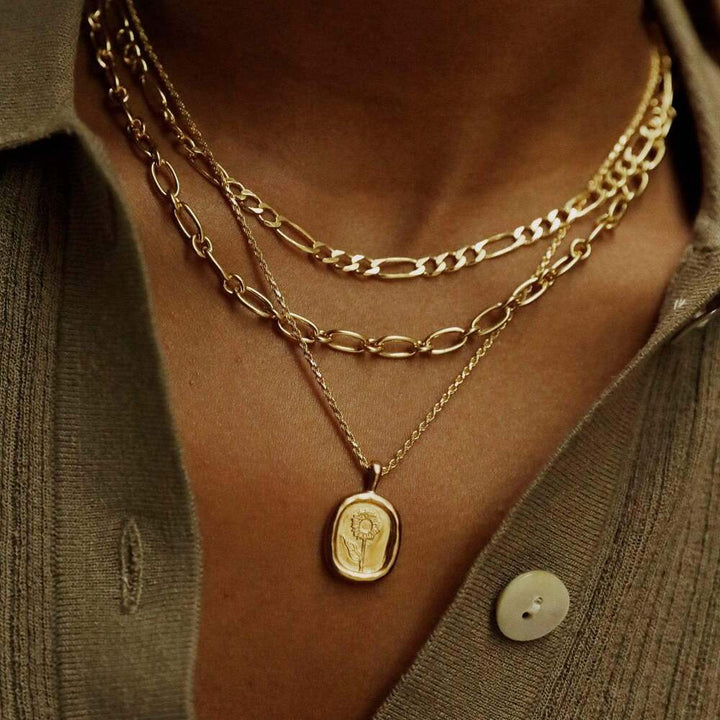 Daisy London Gold Plate Sunflower Necklace Additional Image - 1