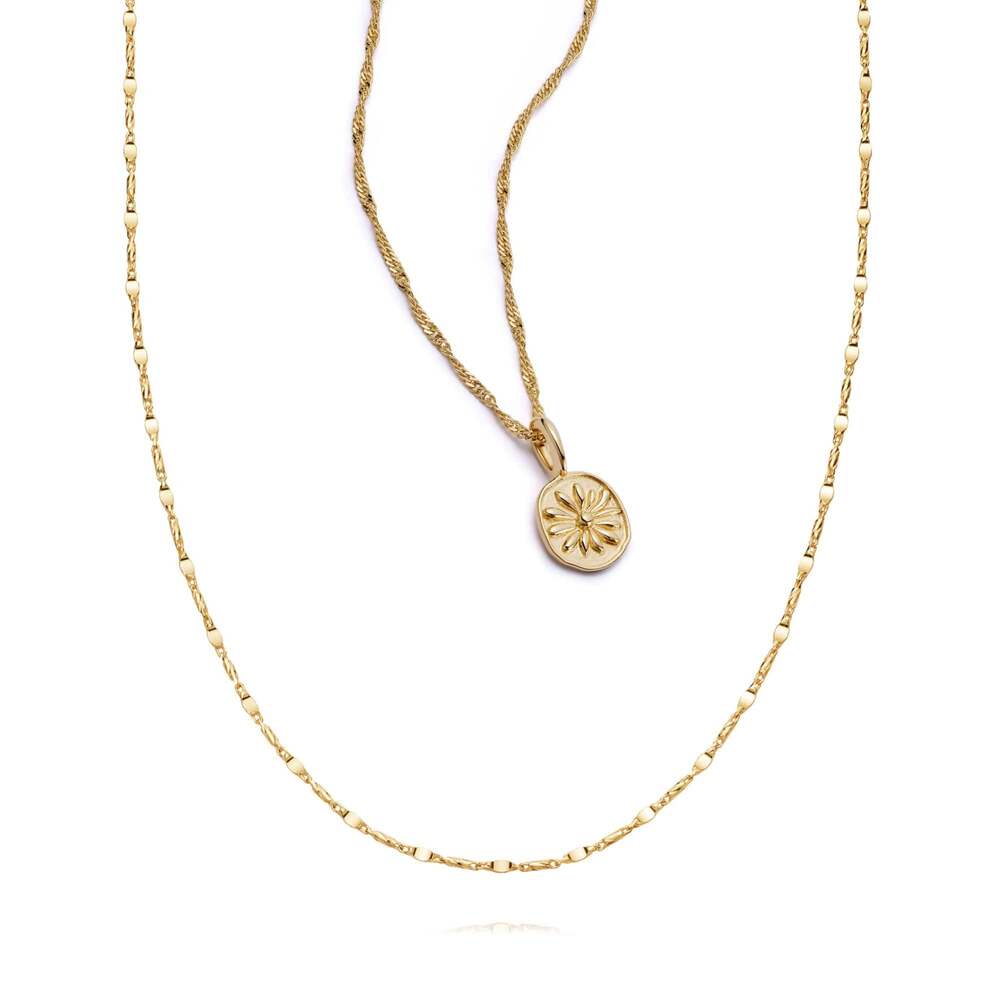 Daisy London Gold Plate Twist Necklace Layering Set