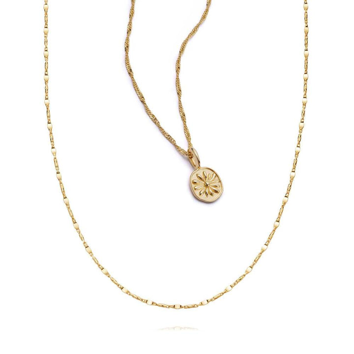 Daisy London Gold Plate Twist Necklace Layering Set
