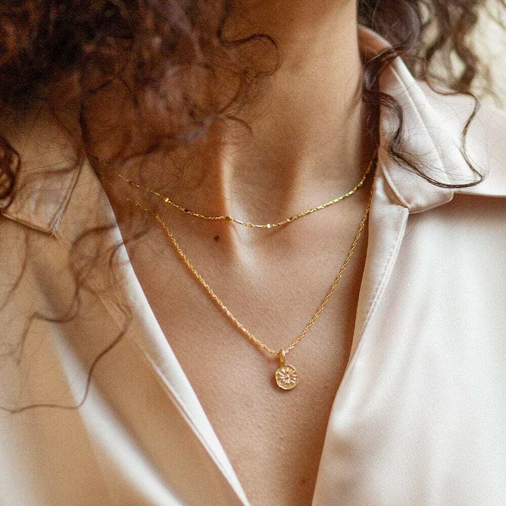 Daisy London Gold Plate Twist Necklace Layering Set Additional Image - 1