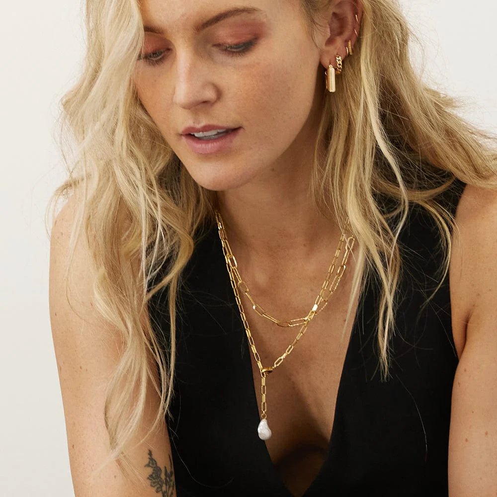 Daisy London Gold Polly Baroque Pearl Necklace - MococoDaisy LondonSPN02_GP5056104126332Necklace