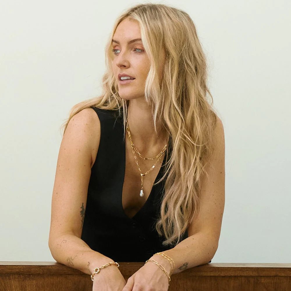 Daisy London Gold Polly Baroque Pearl Necklace - MococoDaisy LondonSPN02_GP5056104126332Necklace