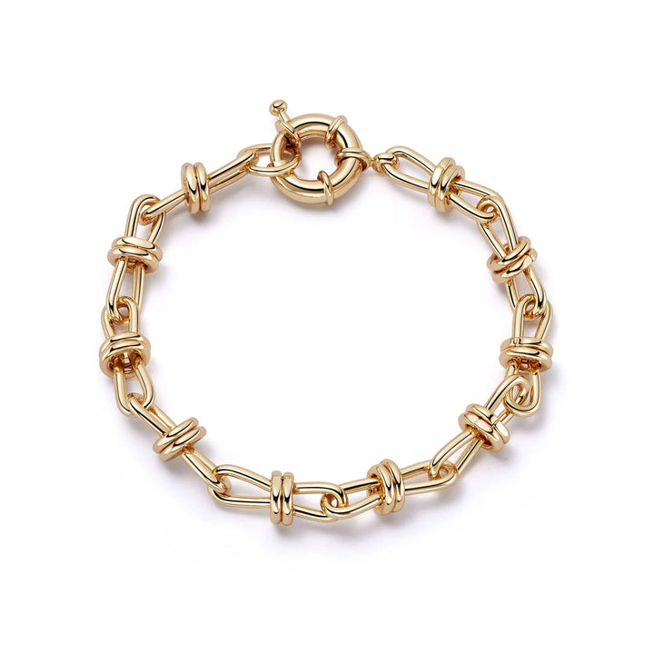 Daisy London Gold Polly Knot Chain Bracelet - MococoDaisy LondonSPBR01_GP5056104126257Bracelets