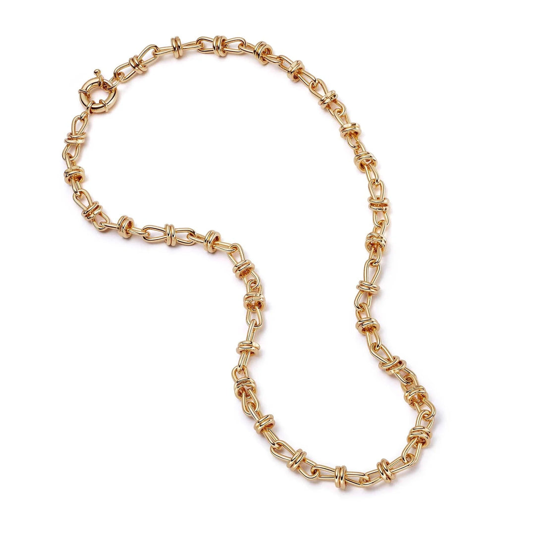 Daisy London Gold Polly Knot Chain Necklace - MococoDaisy LondonSPN01_GP5056104126240Necklaces