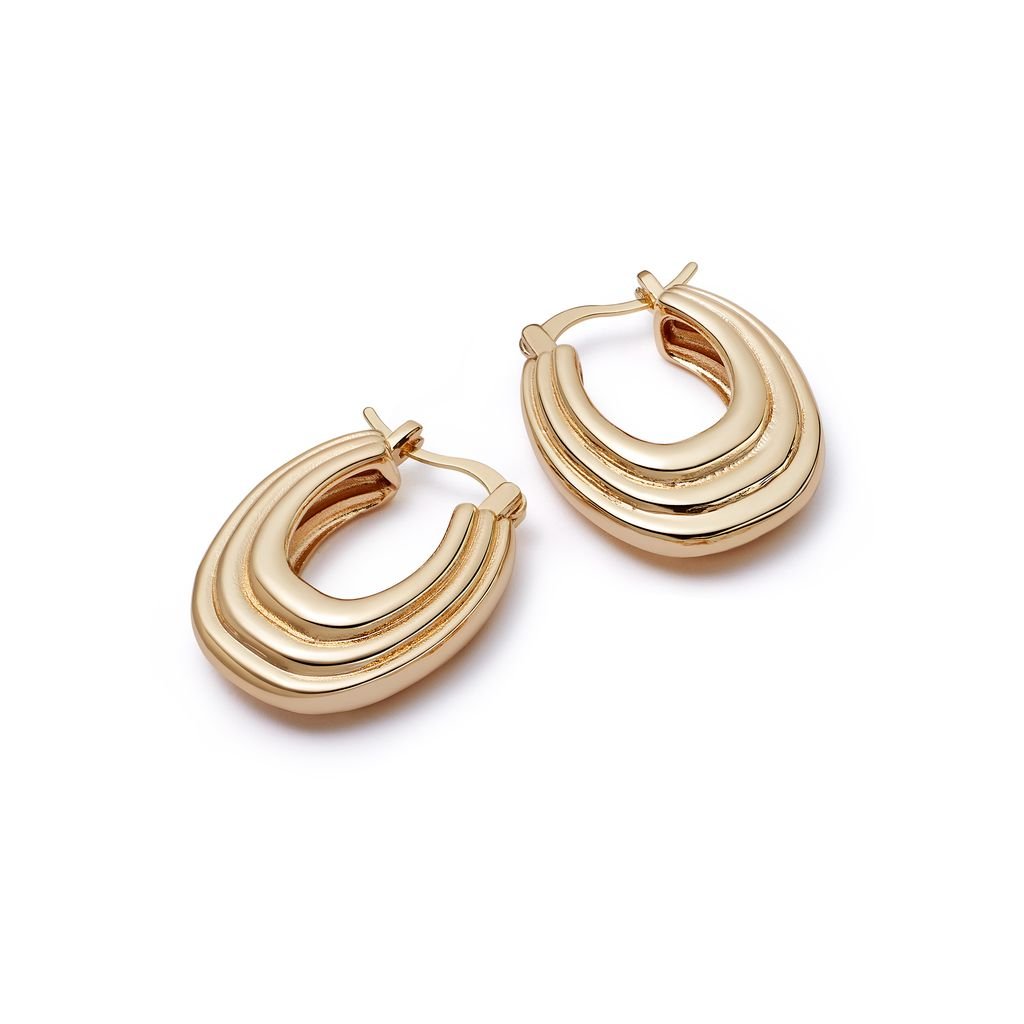 Daisy London Gold Polly Mini Ridge Hoops - MococoDaisy LondonSPE07_GPEarrings