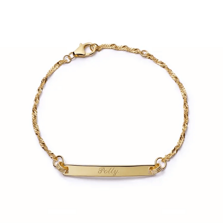 Daisy London Gold Polly Sayer Identity Tag Bracelet STORE - MococoDaisy LondonSPBR08_GP5056104133095Bracelets