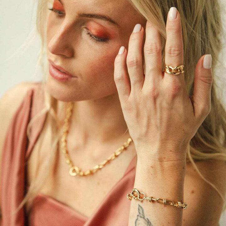 Daisy London Gold Polly Sayer Knot Chain Layering Set - MococoDaisy LondonGSET149_GPJewellery Sets