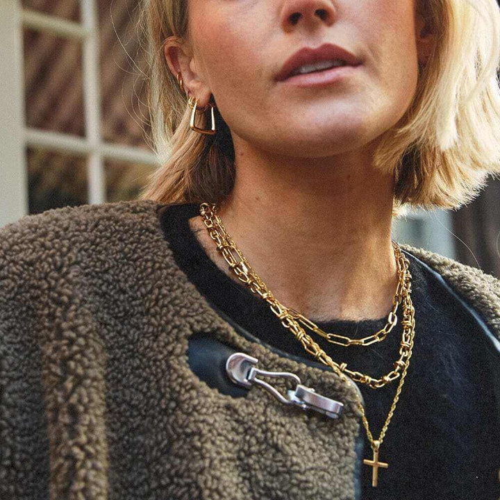 Daisy London Gold Polly Sayer Paperclip Chain Necklace - MococoDaisy LondonSPN04_GPNecklaces