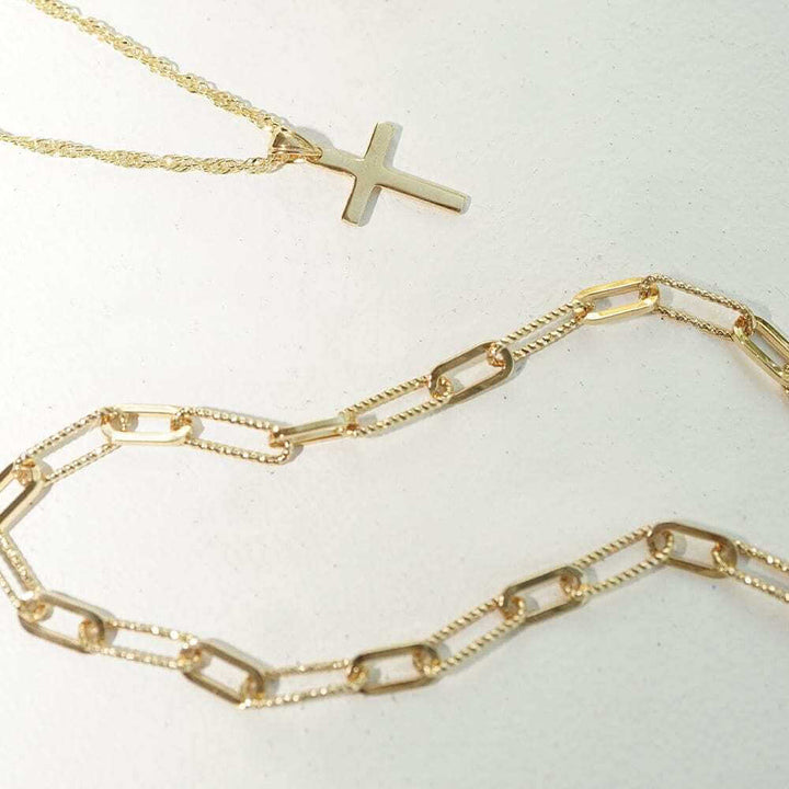 Daisy London Gold Polly Sayer Paperclip Chain Necklace - MococoDaisy LondonSPN04_GPNecklaces
