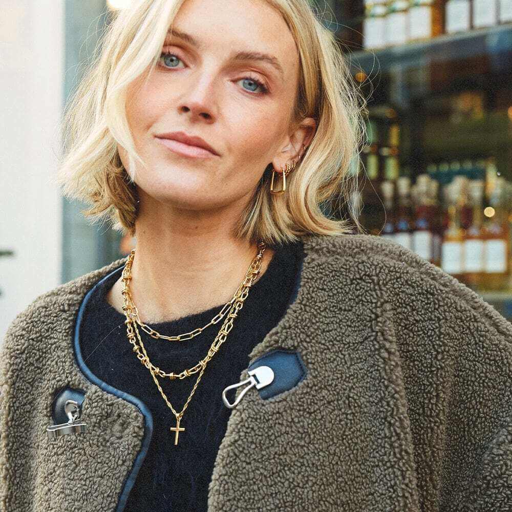 Daisy London Gold Polly Sayer Paperclip Chain Necklace - MococoDaisy LondonSPN04_GPNecklaces