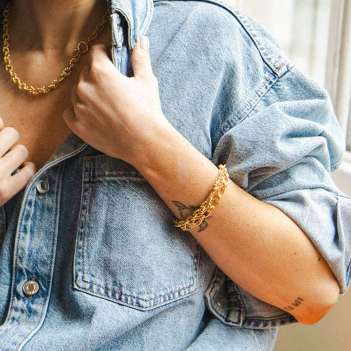 Daisy London Gold Polly Sayer Vintage Link Chain Bracelet - MococoDaisy LondonSPBR05_GPBracelets